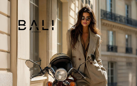 BALI Eyewear brand showcasing premium sunglasses and modern design