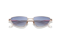 Rose gold/Blue glass