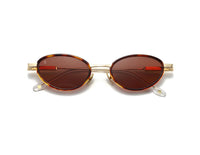 Gold Tortoise/Brown Glass
