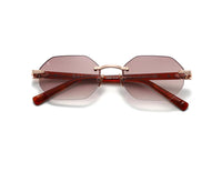 Rose Gold Cognac/Brown Glass