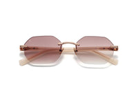 Cream Gold/Brown Glass